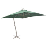 Vidaxl Floating Parasol med aluminiumstang 300x300 cm grøn