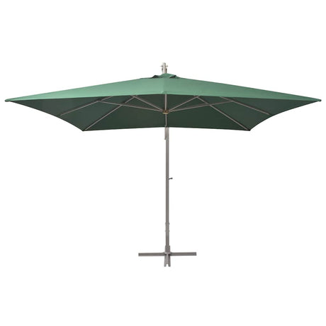 Vidaxl Floating Parasol med aluminiumstang 300x300 cm grøn