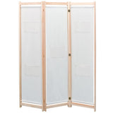 Vidaxl kamerscherm met 3 panelen 120x170x4 cm stof crème