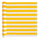 Vidaxl balkonskærm HDPE 75x600 cm gul og hvid