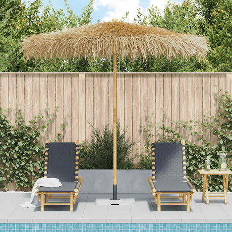 Vidaxl -parasol lavet af bambus med tag af bananblade 210 cm