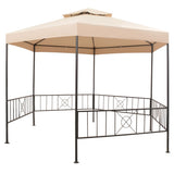 Vidaxl Garden Practor 323x265 cm hexagonal beige