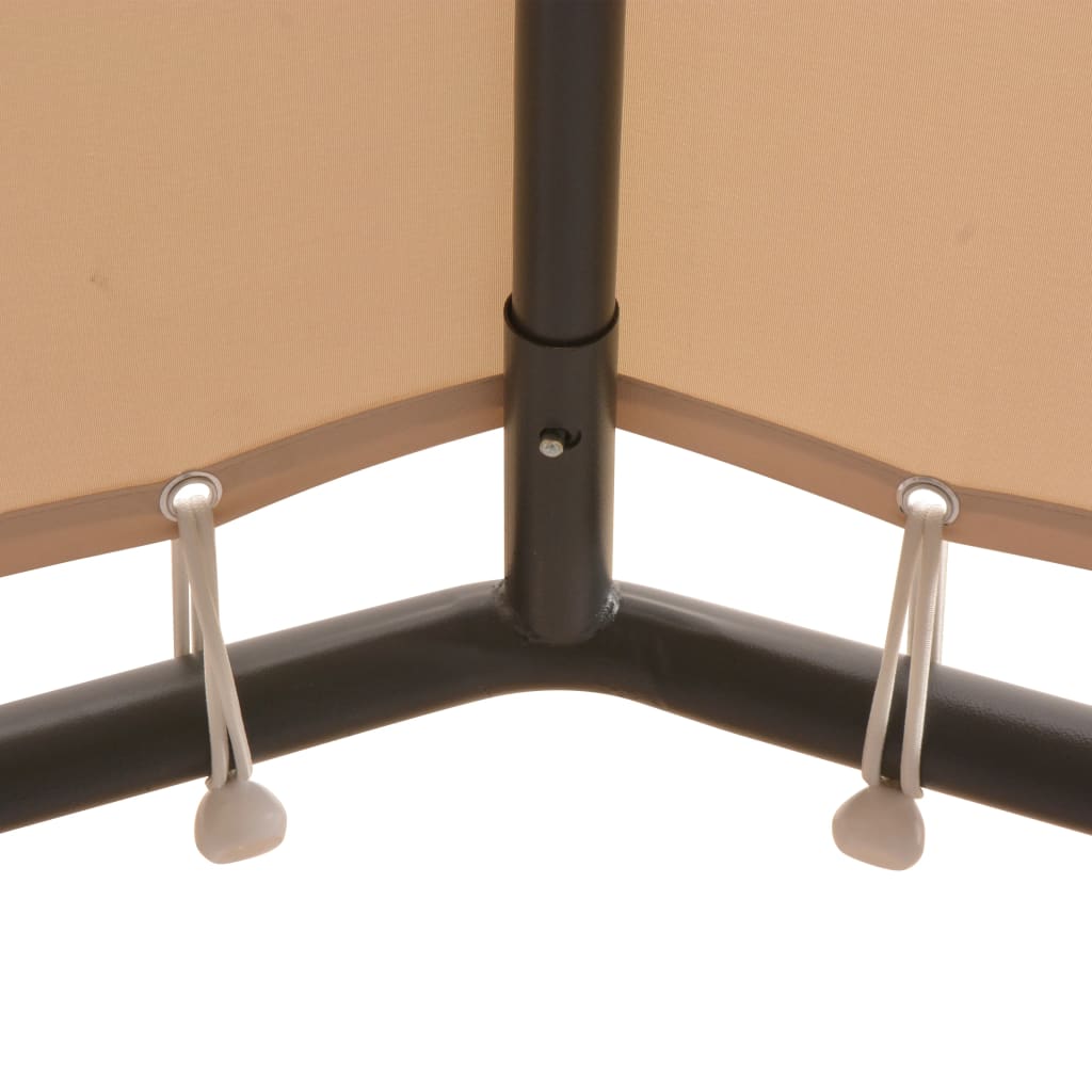 Vidaxl Arbor 3x3 M stål beige