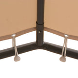 Vidaxl Arbor 3x3 M stål beige