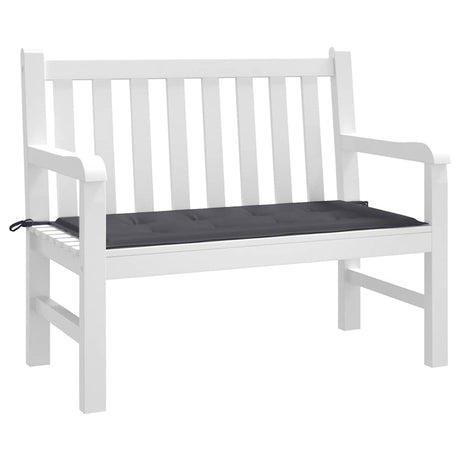 Vidaxl Garden Bench Pushion 100x50x4 cm Oxford stof Anthracite -farvet