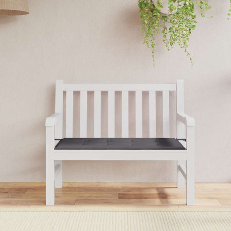 Vidaxl Garden Bench Pushion 100x50x4 cm Oxford stof Anthracite -farvet