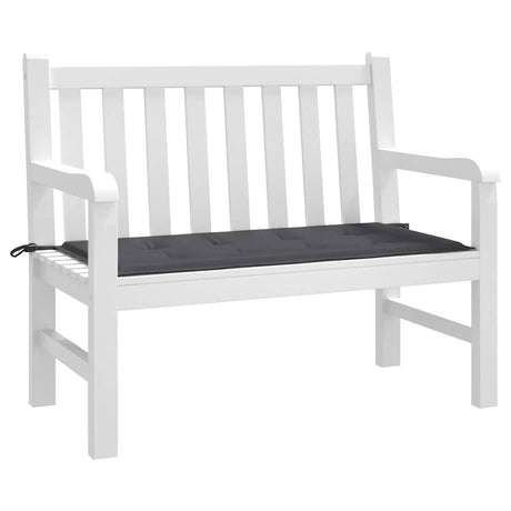 Vidaxl Garden Bench Pushion 120x50x4 cm Oxford stof Anthracite -farvet
