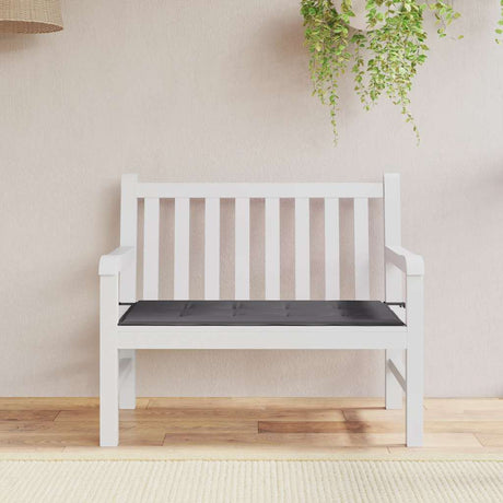 Vidaxl Garden Bench Pushion 120x50x4 cm Oxford stof Anthracite -farvet