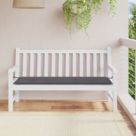 Vidaxl Garden Bench Pushion 150x50x3 cm Oxford stof Anthracite -farvet