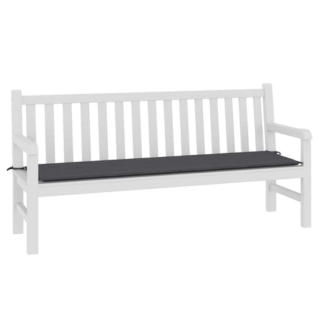 Vidaxl Garden Bench Pushion 180x50x3 cm Oxford stof Anthracite -farvet