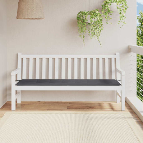 Vidaxl Garden Bench Pushion 180x50x3 cm Oxford stof Anthracite -farvet