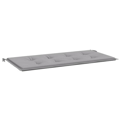 Vidaxl Garden Bench Pushion 100x50x4 cm Oxford Stof grå