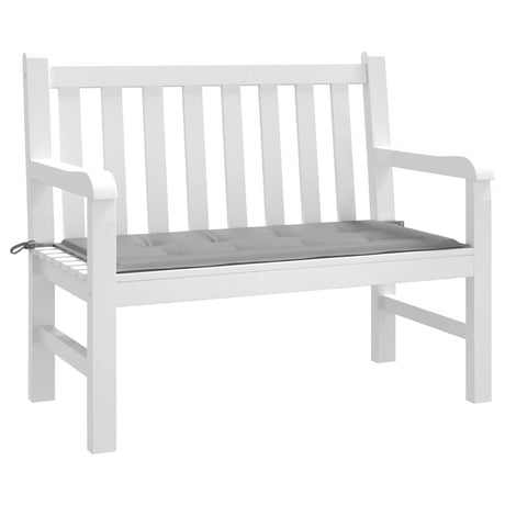 Vidaxl Garden Bench Pushion 100x50x4 cm Oxford Stof grå