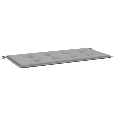 Vidaxl Garden Bench Pushion 120x50x4 cm Oxford Stof grå