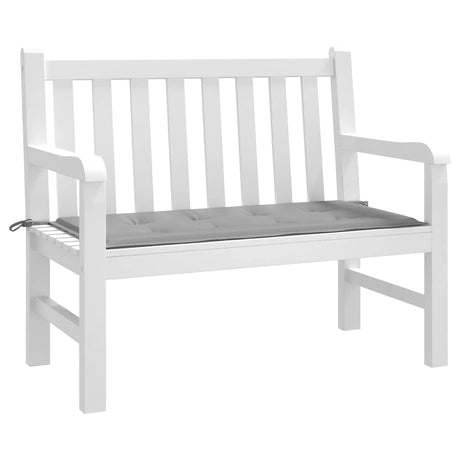 Vidaxl Garden Bench Pushion 120x50x4 cm Oxford Stof grå