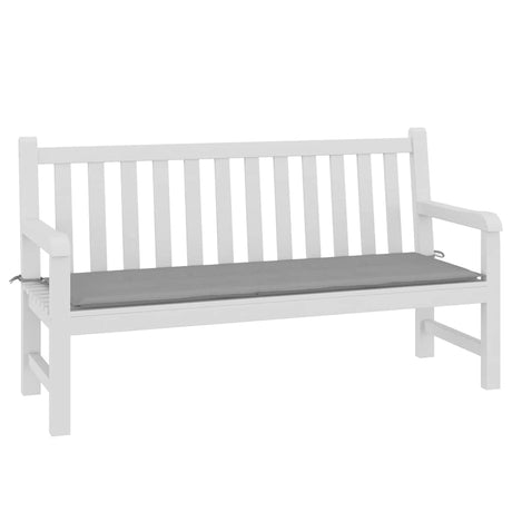 Vidaxl Garden Bench Pushion 150x50x4 cm Oxford Stof grå