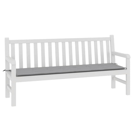 Vidaxl Garden Bench Pushion 180x50x3 cm Oxford Stof Gray Gray