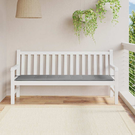 Vidaxl Garden Bench Pushion 180x50x3 cm Oxford Stof Gray Gray