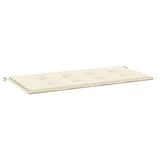 Vidaxl Garden Bench Pushion 120x50x3 cm Oxford Fabric Crème Farvet