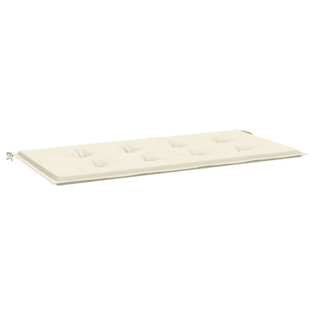 Vidaxl Garden Bench Pushion 120x50x3 cm Oxford Fabric Crème Farvet
