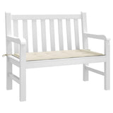 Vidaxl Garden Bench Pushion 120x50x3 cm Oxford Fabric Crème Farvet