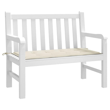 Vidaxl Garden Bench Pushion 120x50x3 cm Oxford Fabric Crème Farvet