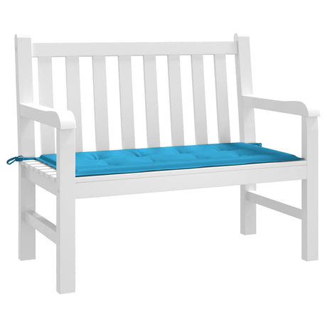 Vidaxl Garden Bench Pushion 100x50x3 cm Oxford stof blå