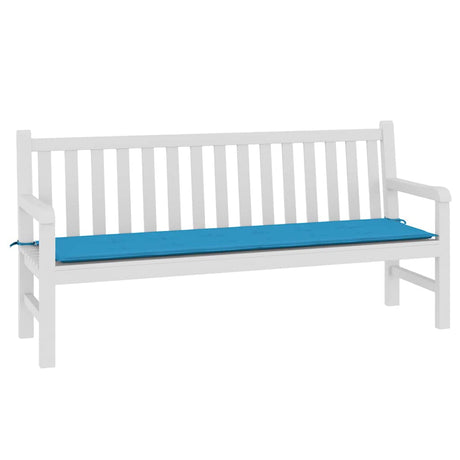 Vidaxl Garden Bench Pushion 180x50x3 cm Oxford Stof Blue Blue