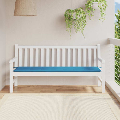 Vidaxl Garden Bench Pushion 180x50x3 cm Oxford Stof Blue Blue