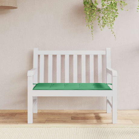 Vidaxl Garden Bench Pushion 120x50x4 cm Oxford Fabric Green
