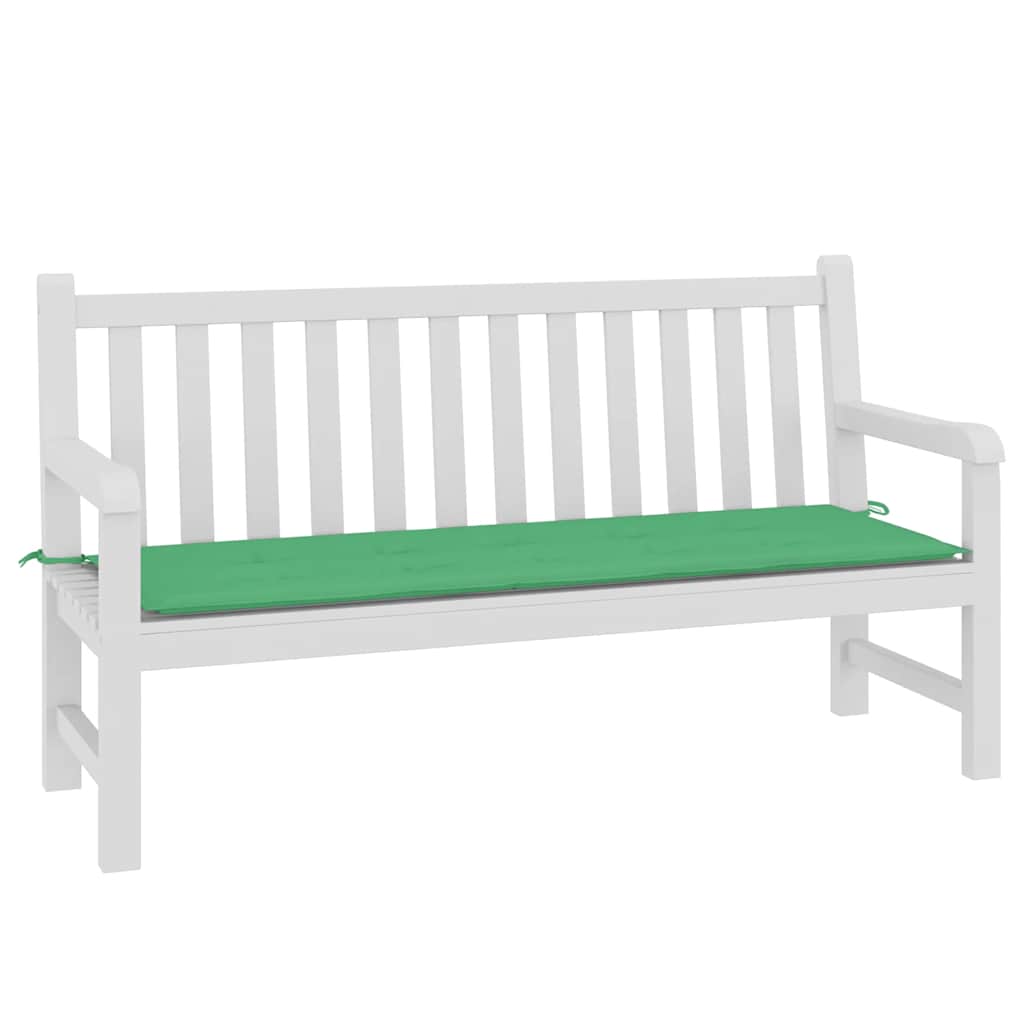 Vidaxl Garden Bench Pushion 150x50x3 cm Oxford Fabric Green