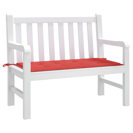 Vidaxl Garden Bench Pushion 100x50x3 cm Oxford stof rød