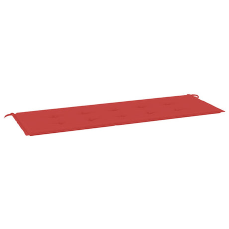 Vidaxl Garden Bench Pushion 150x50x3 cm Oxford stof rød
