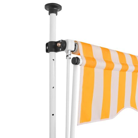 Vidaxx fortelt manuelt udtrækbart 250 cm orange og hvide striber