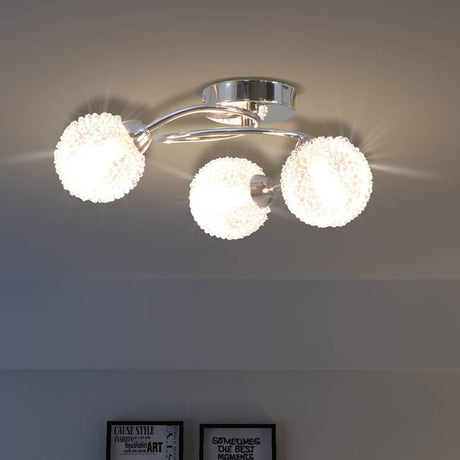 Vidaxl loftlampe med 3 LED -lamper G9 120 W