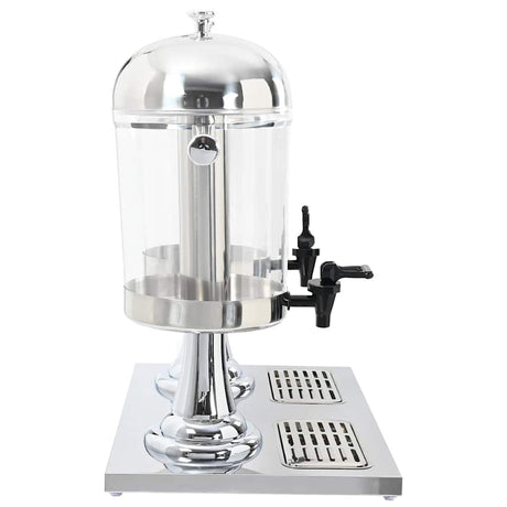 Vidaxl dobbelt sapdispenser rustfrit stål 2x8 l