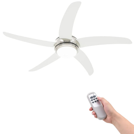 Vidaxl loftventilator med lampe 128 cm hvid