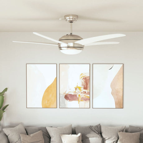Vidaxl loftventilator med lampe 128 cm hvid