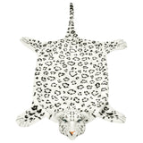 Vidaxx leopard tæppe plys 139 cm hvid