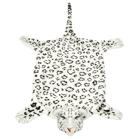 Vidaxx leopard tæppe plys 139 cm hvid