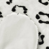 Vidaxx leopard tæppe plys 139 cm hvid