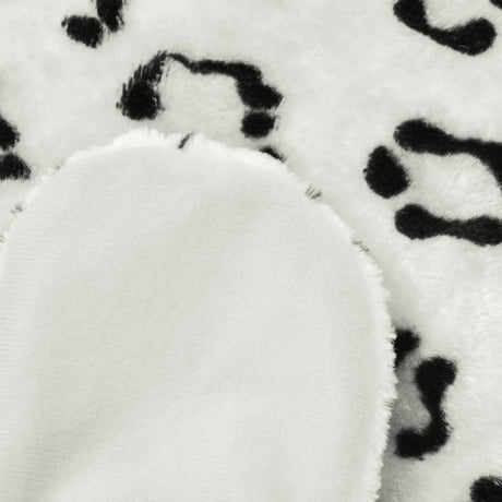 Vidaxx leopard tæppe plys 139 cm hvid