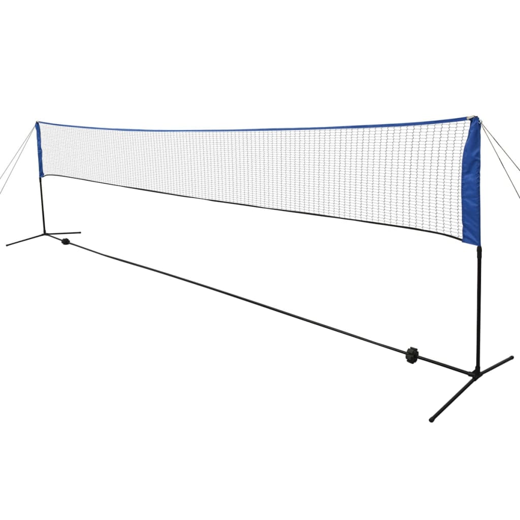 Vidaxl Badmintonnet med skyttelbusser 600 x 155 cm