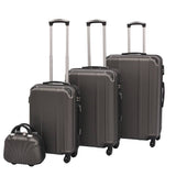 Vidaxl Hard Rolling Case Set Anthracite 4-DLG