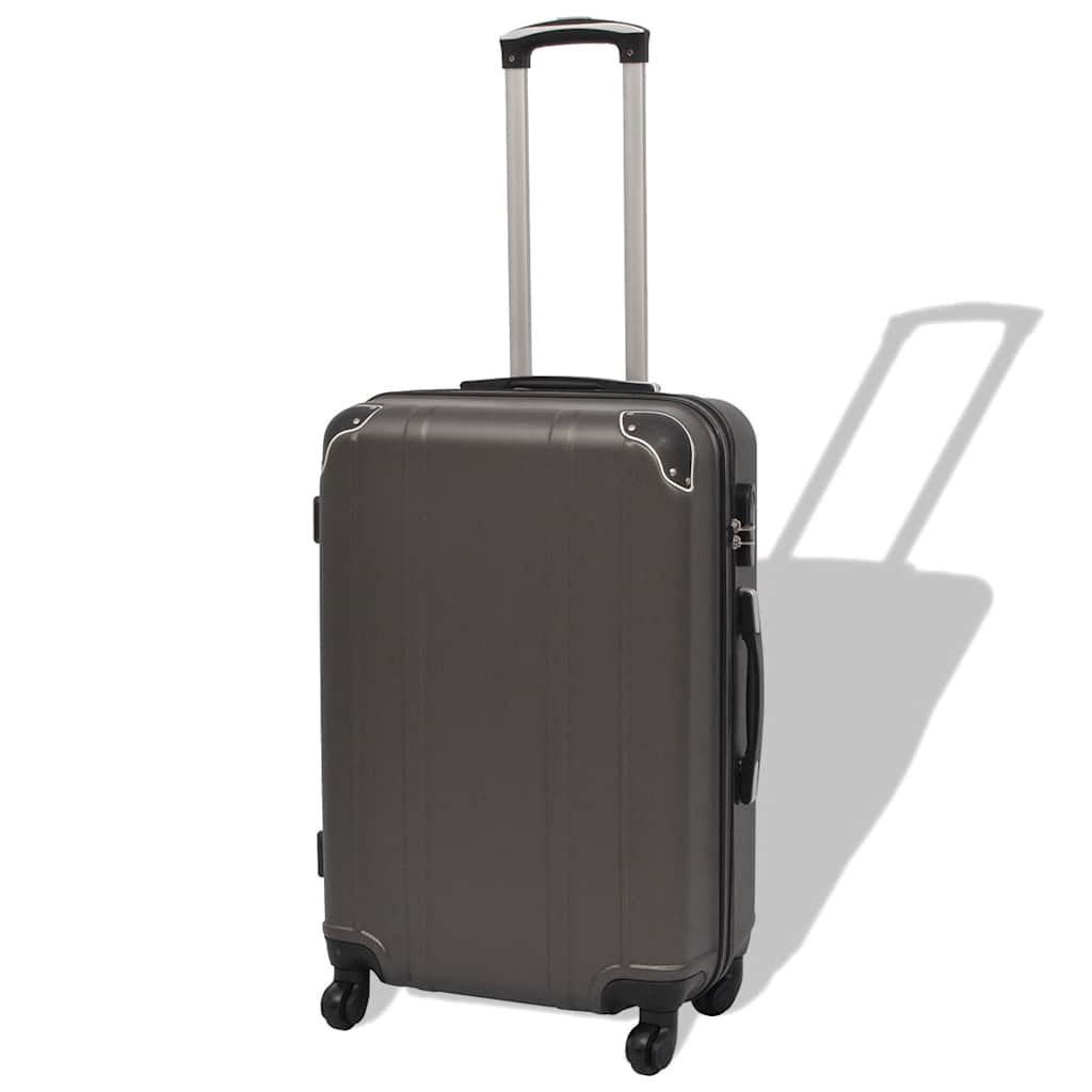Vidaxl Hard Rolling Case Set Anthracite 4-DLG