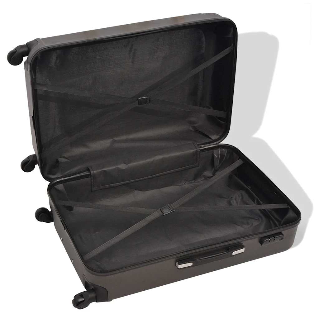 Vidaxl Hard Rolling Case Set Anthracite 4-DLG