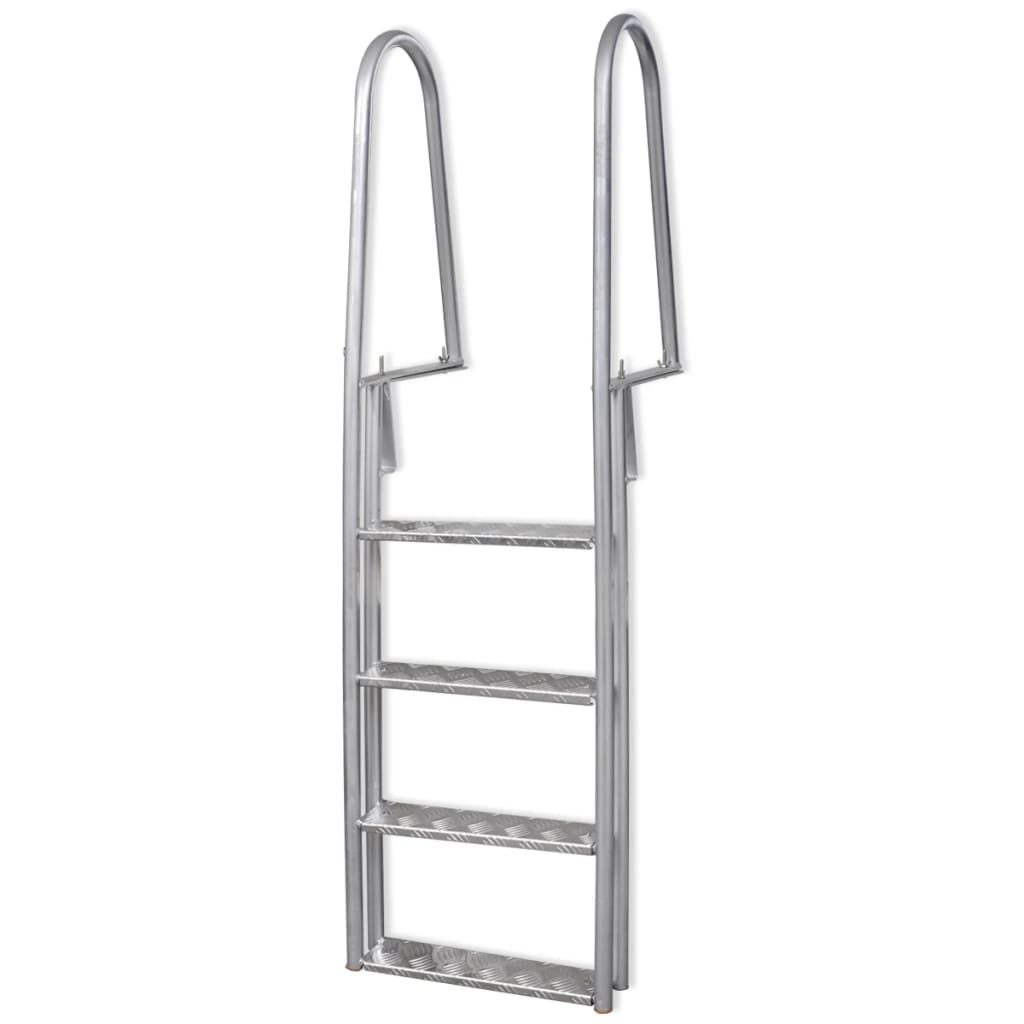 Vidaxl Dock Swimming Pool Ladder med 4 trin Aluminium 167 cm