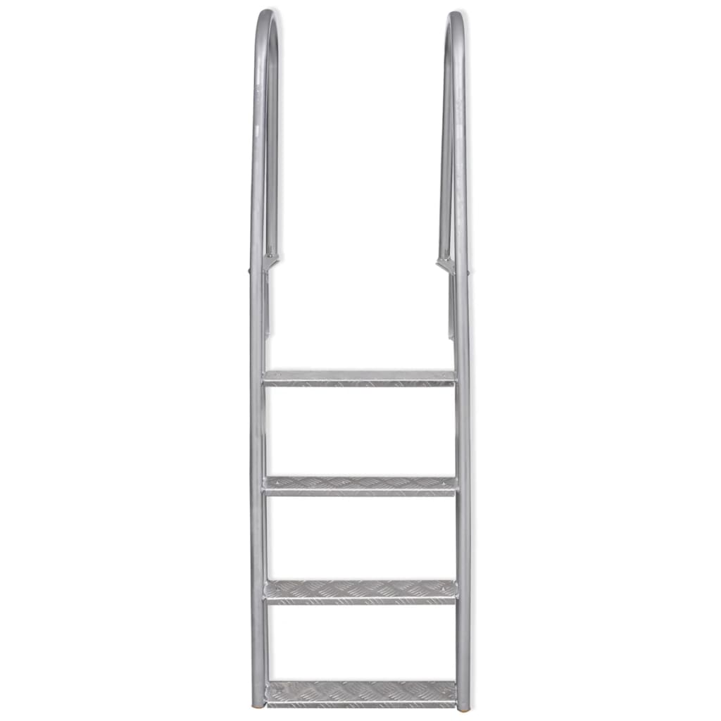 Vidaxl Dock Swimming Pool Ladder med 4 trin Aluminium 167 cm
