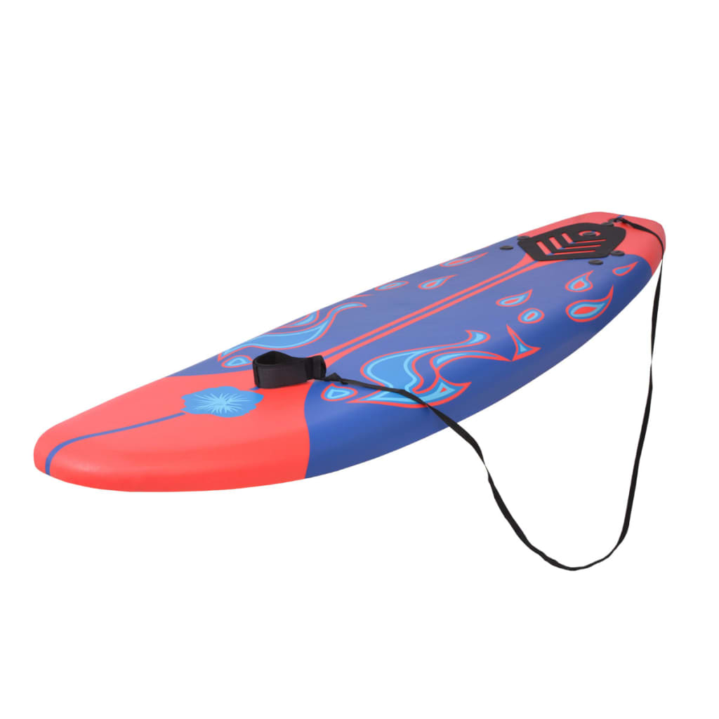 Vidaxl Surfboard 170 cm blå og rød