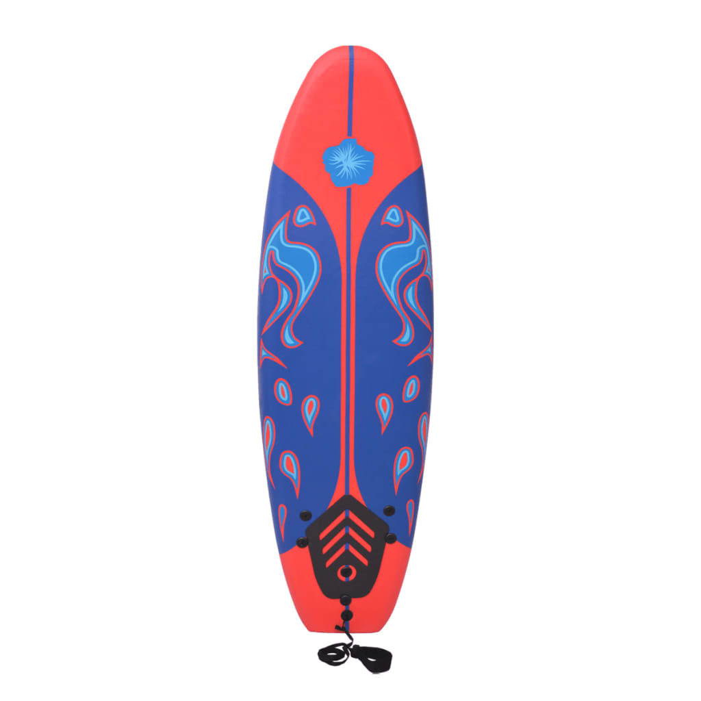 Vidaxl Surfboard 170 cm blå og rød